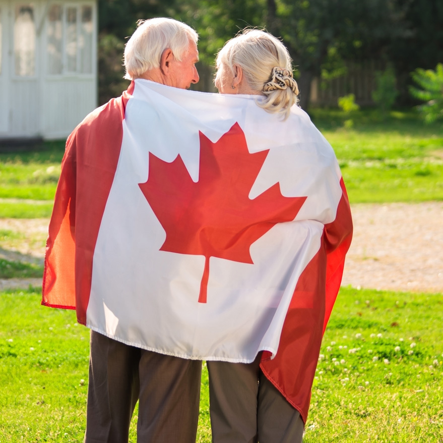 wrapped in canadian flag maple leaf initiative